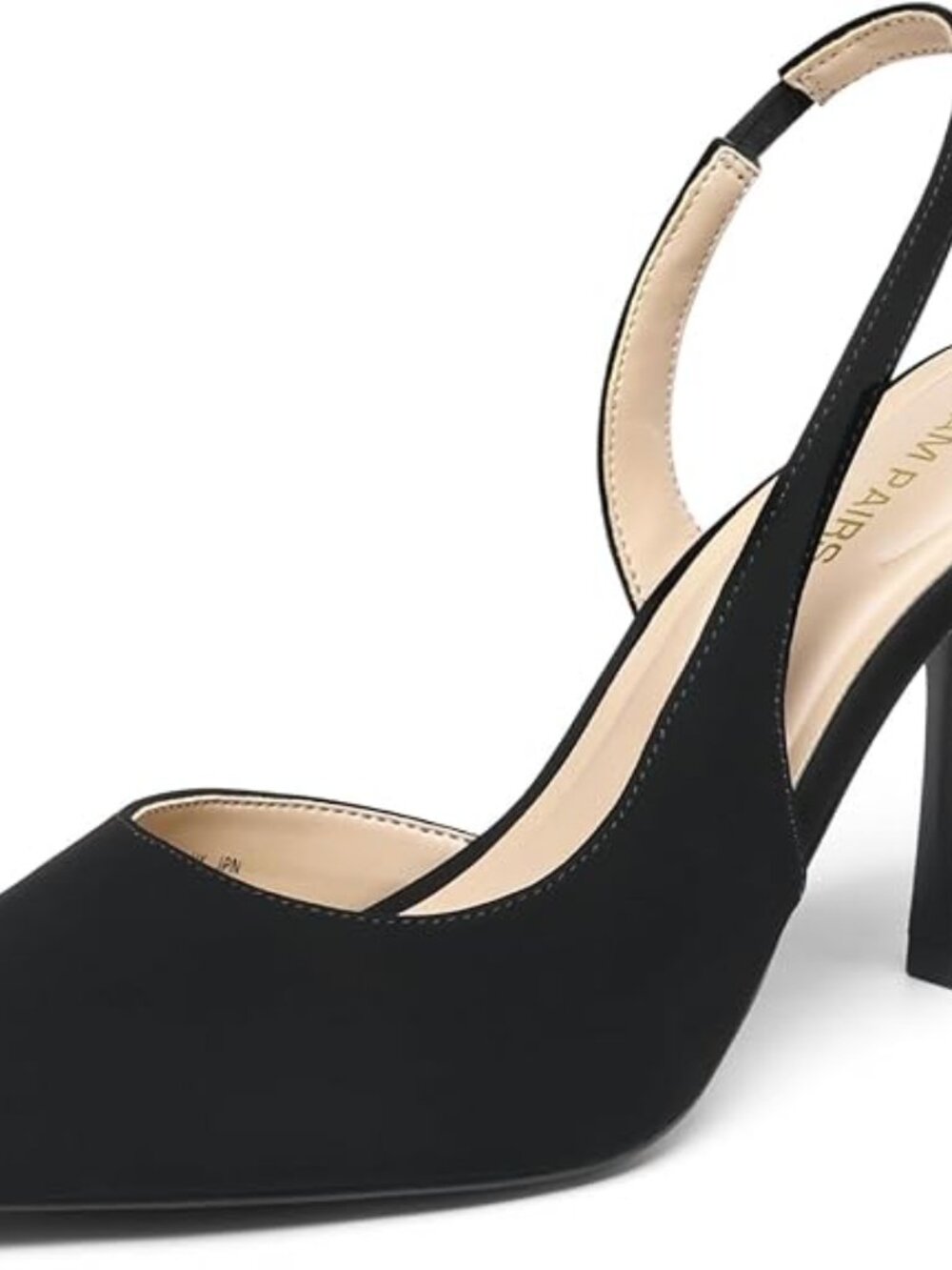 Women's Slingback Closed Pointed Toe Kitten Heels High Stiletto Dress Shoes Wedd